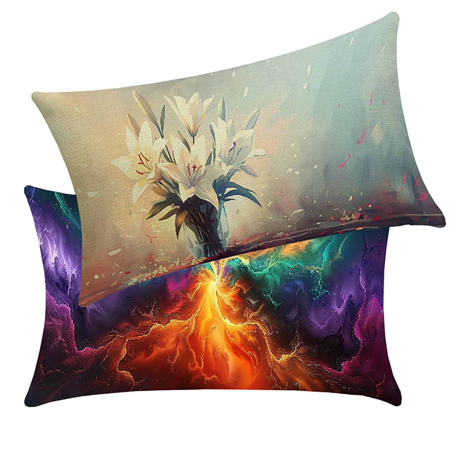 Housse coussin exterieur fleur pour protéger vos banquettes de l'eau