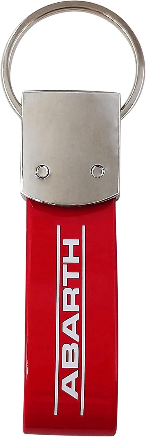 Abarth Official Key Ring Logo, Red, Rosso, Unique