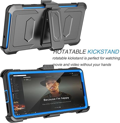 Miniatura 3 de Tekcoo Para Motorola Edge Plus 5G UW 2022 Moto Edge+ 30 Pro X30 XT2201 Funda Clip Tshell Absorción de golpes Pantalla integrada Cinturón de