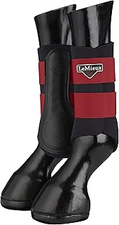 LeMieux Grafter Brushing Horse Boots - Protective Gear and Training Equipment - Equine Boots, Wraps & Accessories (Chilli - Medium)