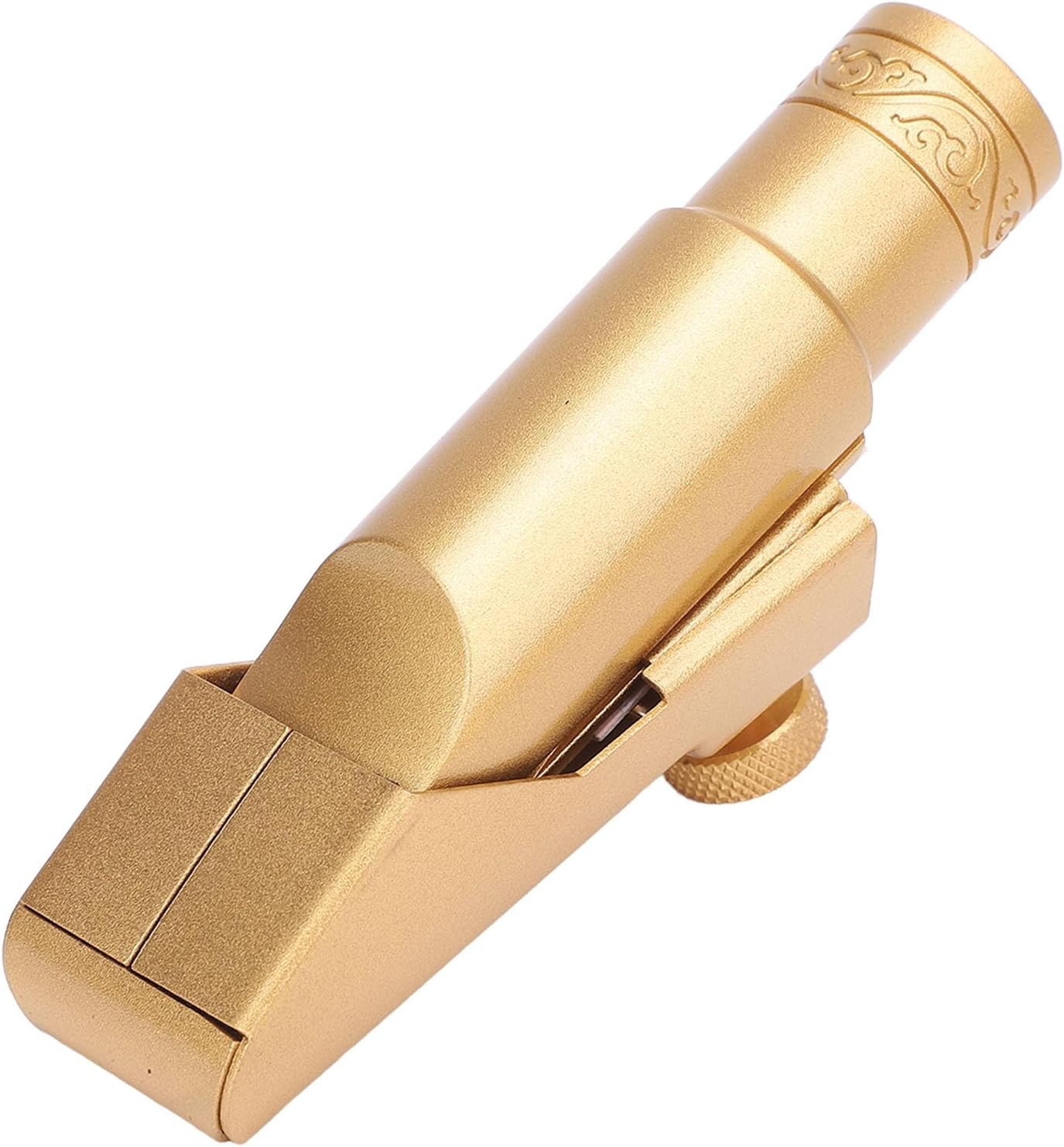 Alto Saxophone Mouthpiece with Cap Brass Metal Mouthpiece for Professionals Beginners Sax Replacement Accessories 5C