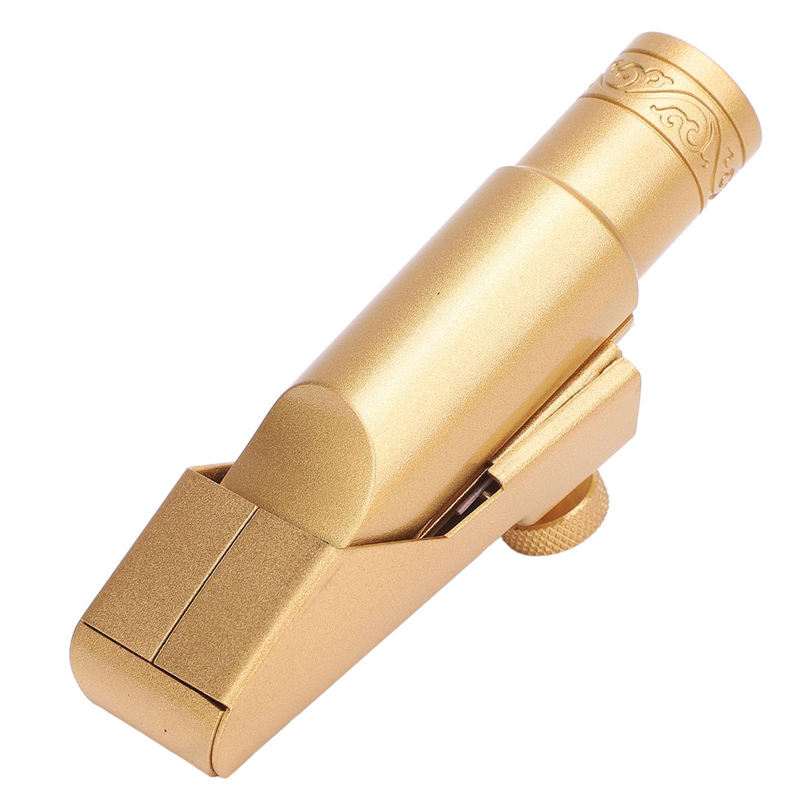 Tissting Altsaxophon Mundstück 5C Vergoldetes Messing Metall | Saxophon Mundstück für Fachleute Anfänger Musikinstrument Zubehör
