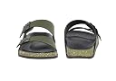 AADI Men's Olive Synthetic Leather Lightweight Comfortable Indoor Outdoor Daily Use Casual Slides/Slippers/Sandals gallery image