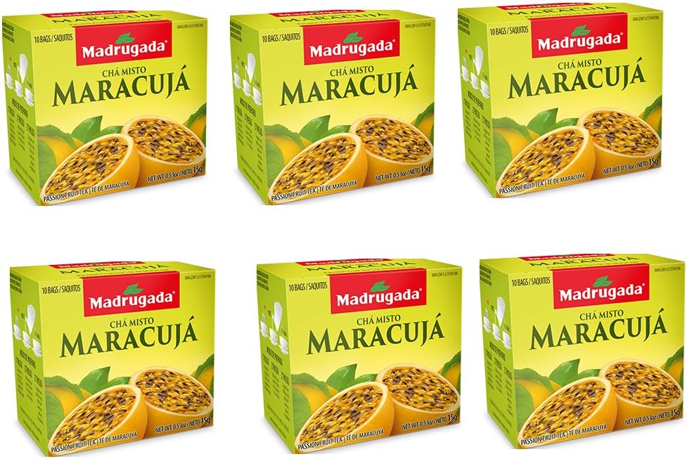 Passion Fruit Tea Organic Natural from Brazil Anti-Inflammatory & good for Weight Loss- 60 Tea Bags