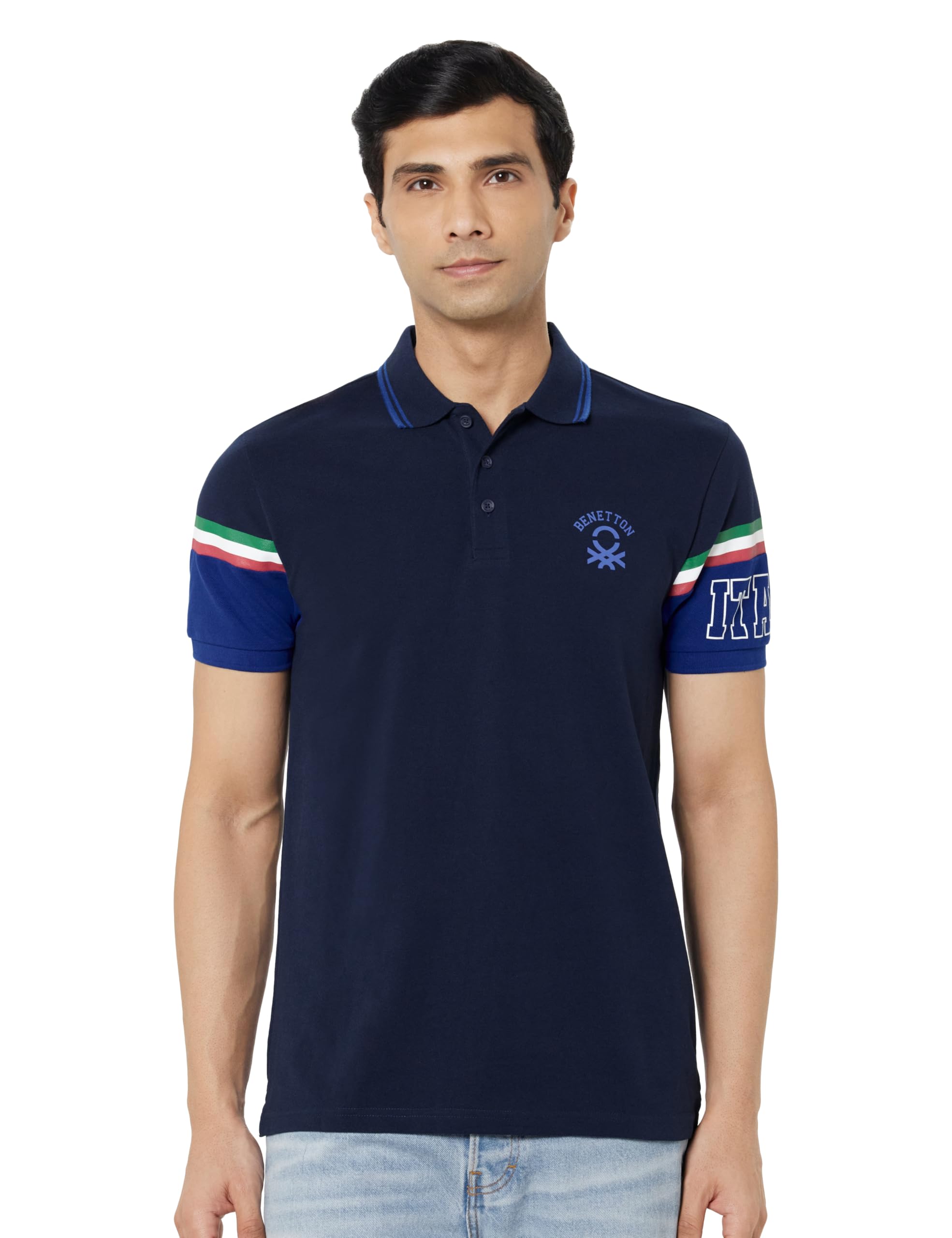 united colors of benetton Men's Regular Fit Polo Shirt-picture-26