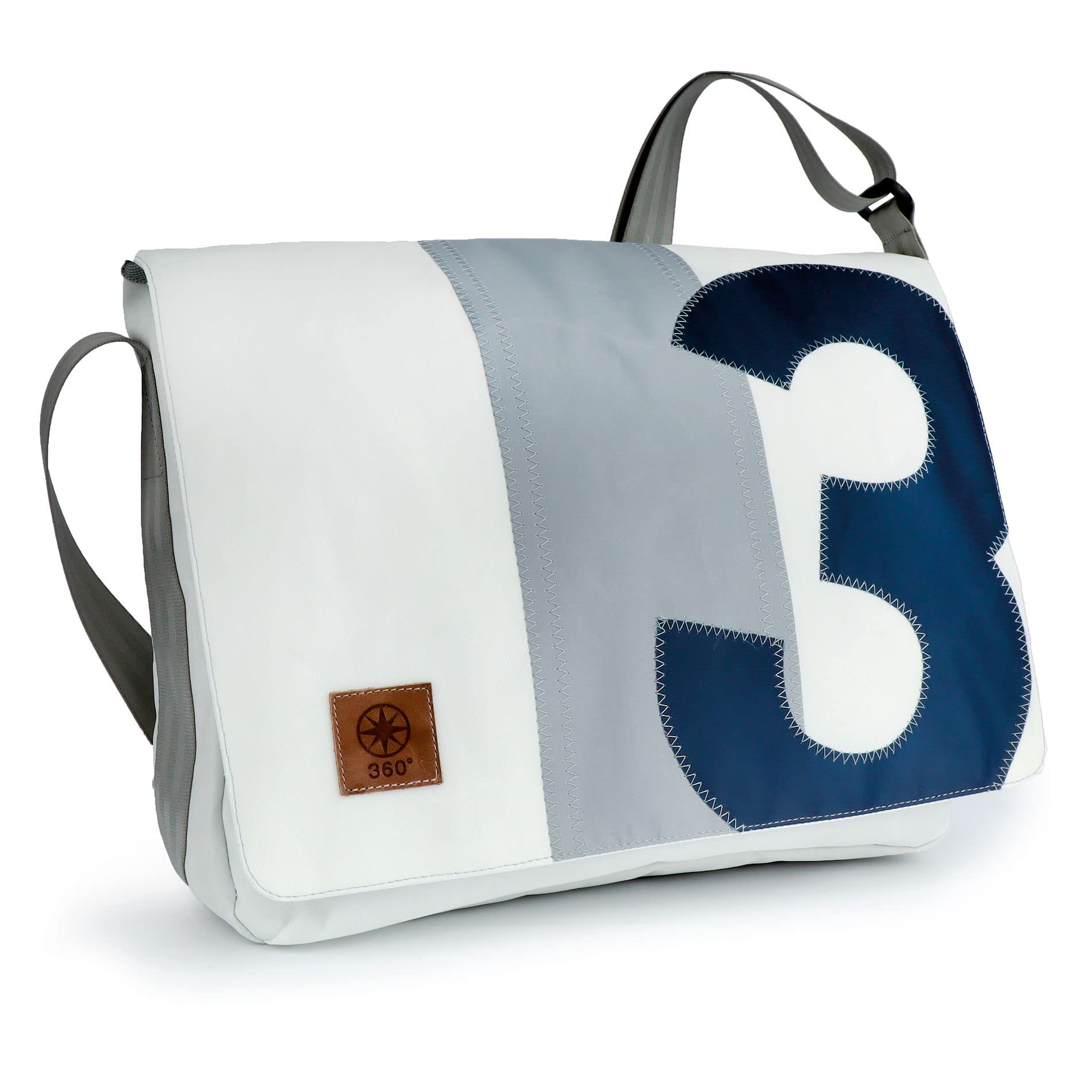360° Barkasse Schultertasche Segeltuchtasche Messenger Bag 15'' 2309