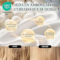 Vista 2 de OLESILK Gorro de Seda para Dormir para Mujeres: 100% Seda de Morera 22 Momme, Ajustable para Cuidado Nocturno del Cabello, Sin Frizz para Rulos