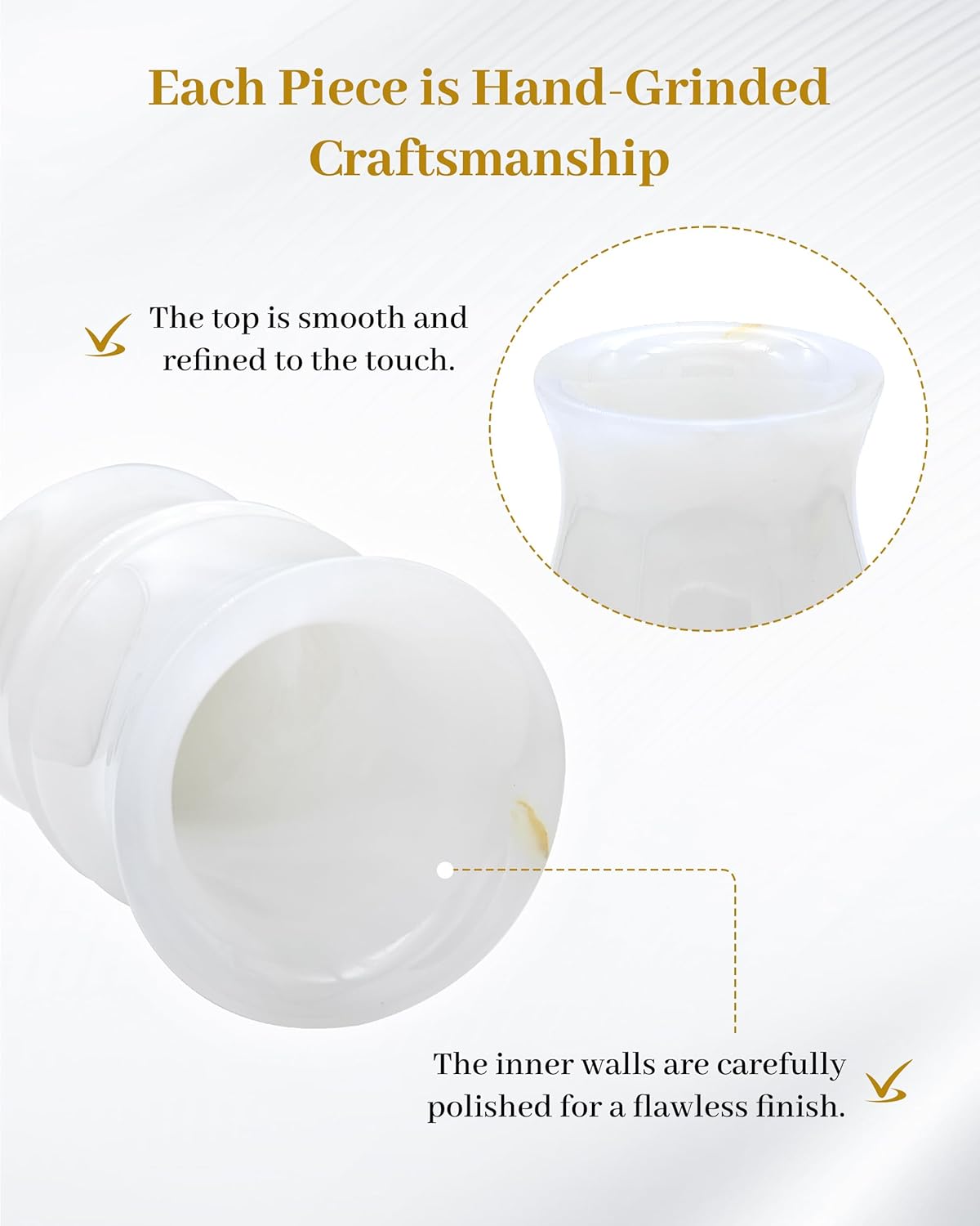 Natural Jade Spoon Holder, Utensil Holder Countertop, Dining Table Centerpiece Decor, Unique Utensil Caddy, New Home Gift Ideas, House Warming Gifts New Home (Mint White) (Mint White)