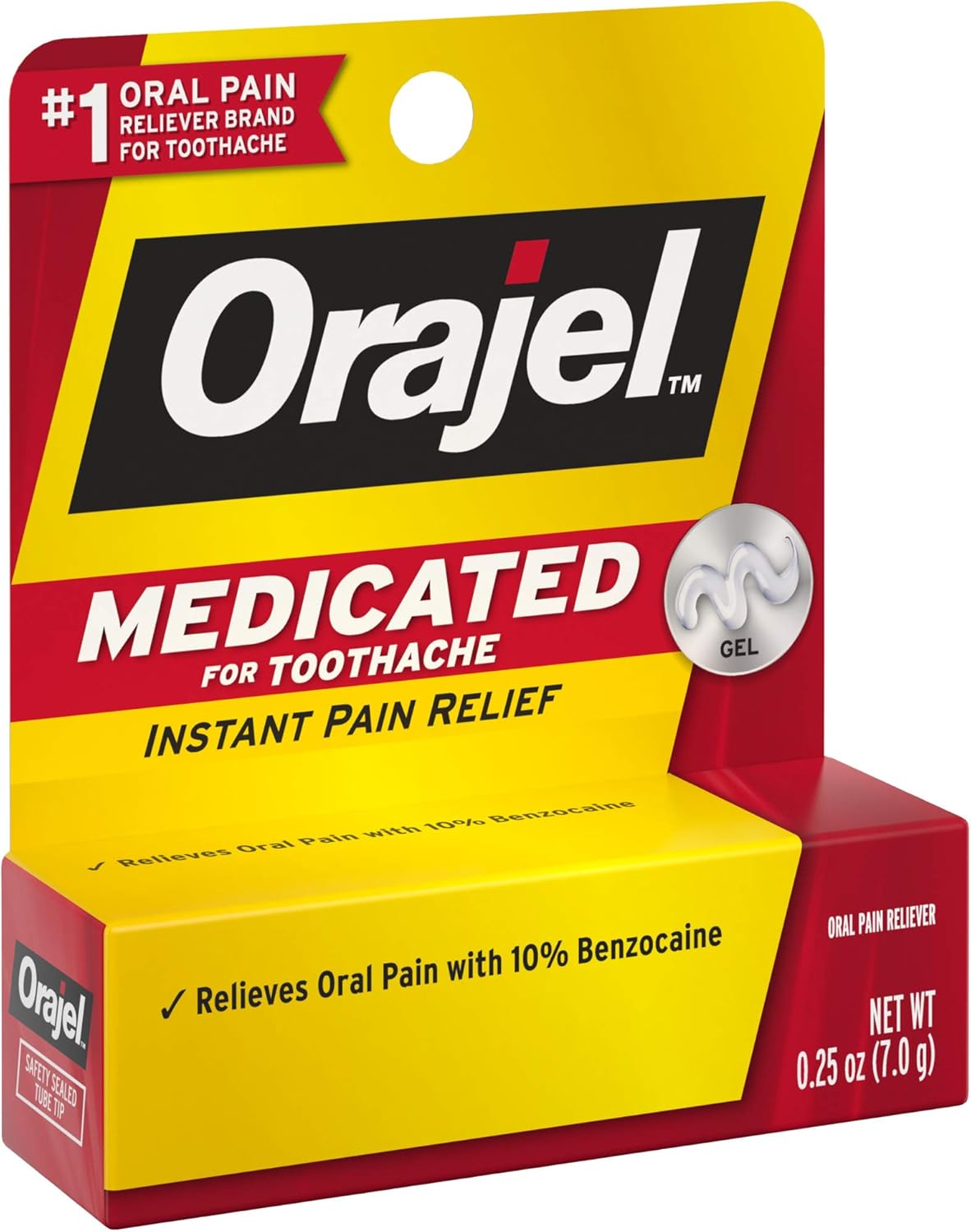 Orajel Medicated For Toothache Gel .25 OZ : Beauty & Personal Care