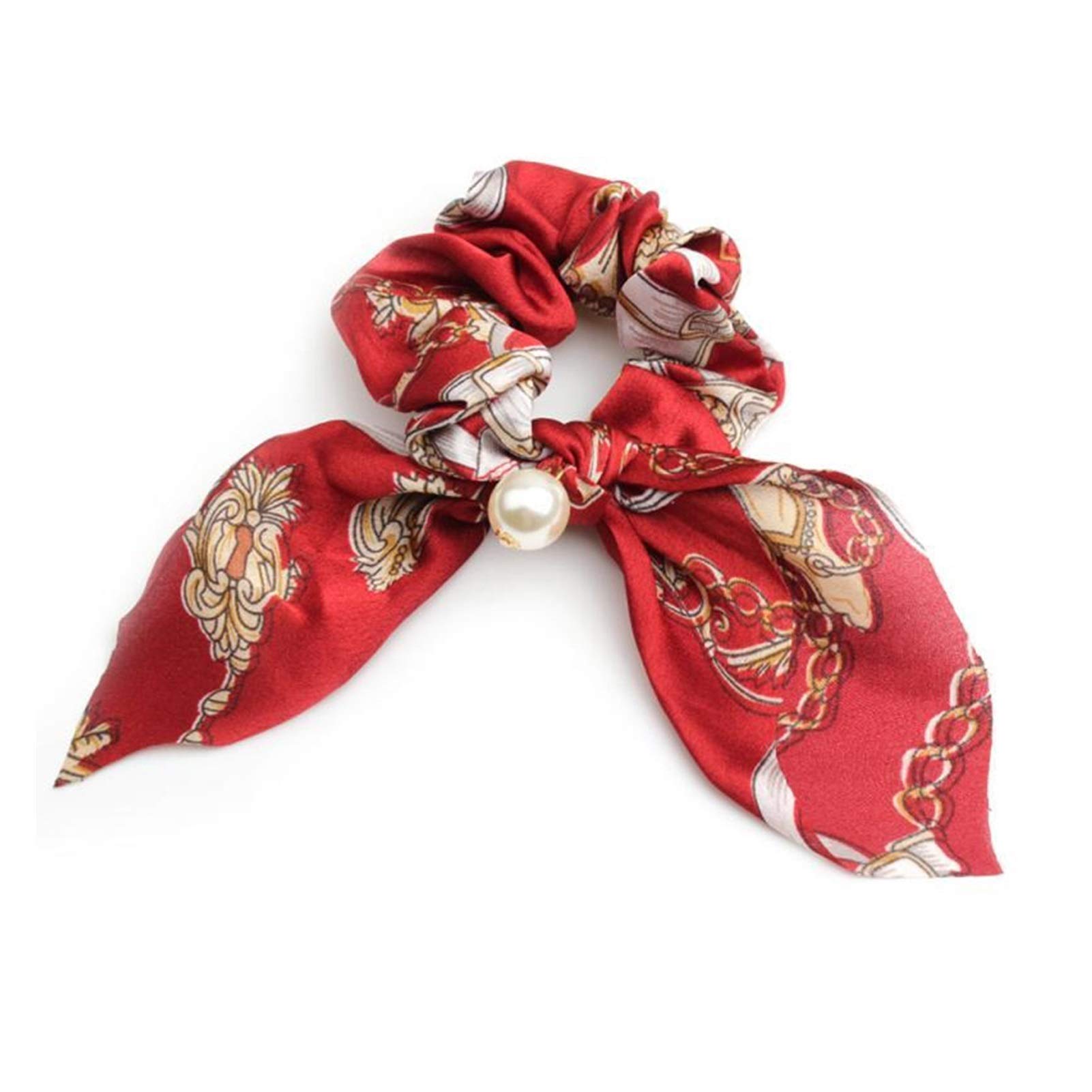Gumki do włosów Kwiecista kokarda Scrunchie Opaska do włosów Elastyczne gumki do włosów Lina Akcesoria do szalików (kolor: 07) (8)