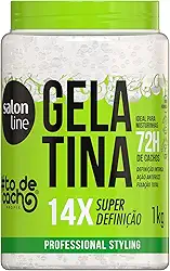 Salon Line, Gelatina Capilar, ToDeCacho, Super Definição, Vegano - Cabelos Ondulados, Cacheados e Crespos, 1 Kg