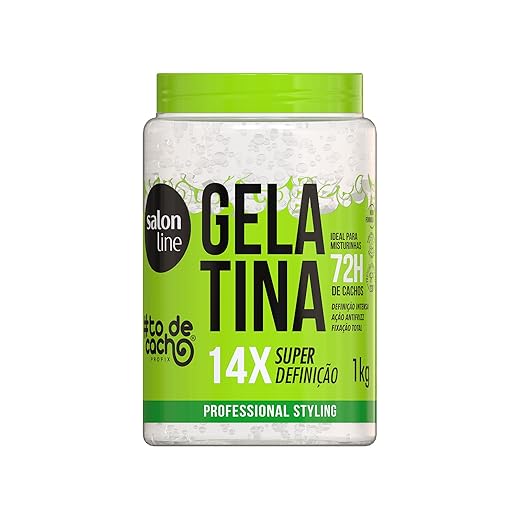 Salon Line, Gelatina Capilar, ToDeCacho, Super Definição, Vegano - Cabelos Ondulados, Cacheados e Crespos, 1 Kg