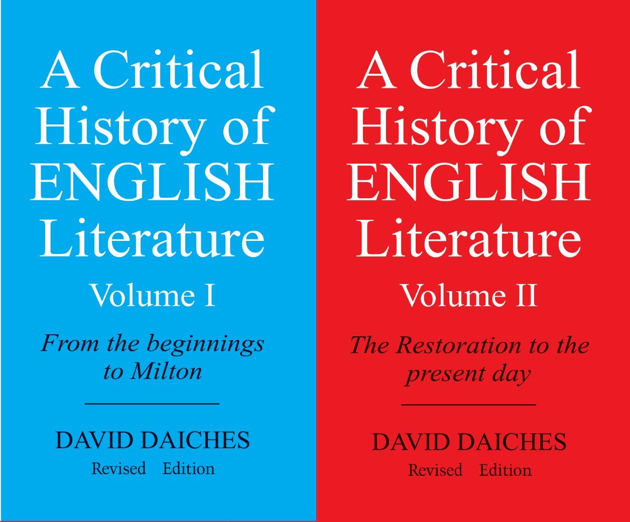 A Critical History Of English Literature – Volume I & Ii (combo Pack) A Critical History Of English Literature – Volume I & Ii (combo Pack)