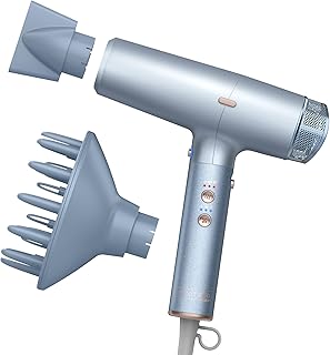INFINITIPRO by CONAIR DigitalAIRE Hair Dryer, 1875W Travel Hair Dryer with Diffuser, Digital Motor Spins up to 90,000 RPMs...