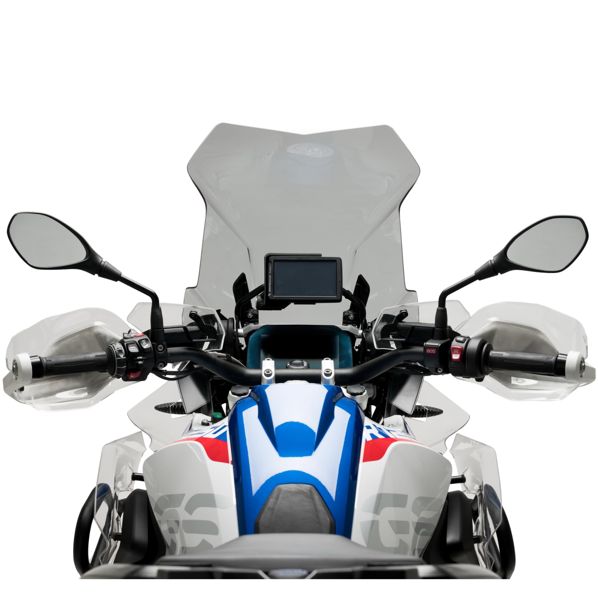 Cupolino Moto Parabrezza Plexiglass JD9 Touring Trasparente Compatibile con BMW R 1200-1250 GS ADVENTURE/RALLYE / - 2014-2024
