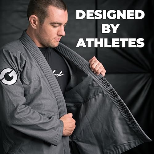 Miniatura 7 de Gold BJJ Aeroweave Jiu Jitsu Gi - Ultra ligero BJJ Gi - Uniforme de Jiu Jitsu brasileño preencogido para hombre