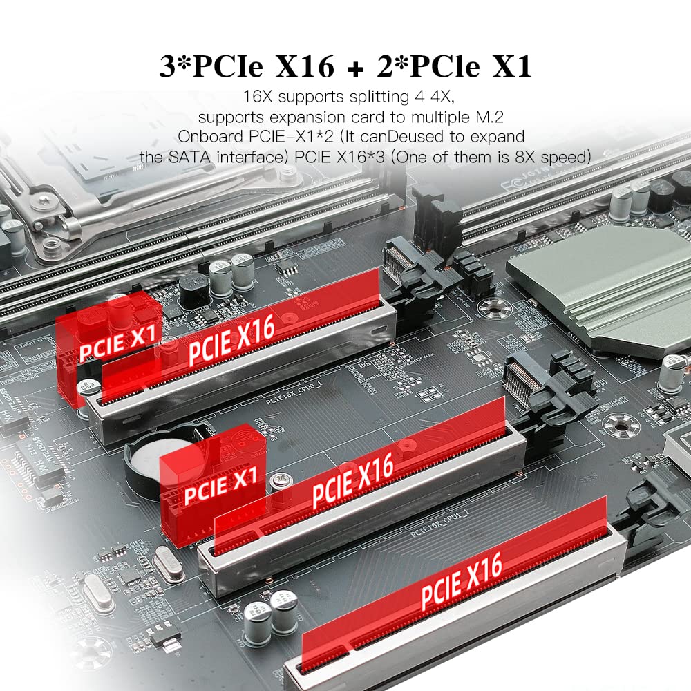 Amazon | X99 デュアルCPU LGA 2011-3 E-ATX ゲーミングマザーボード