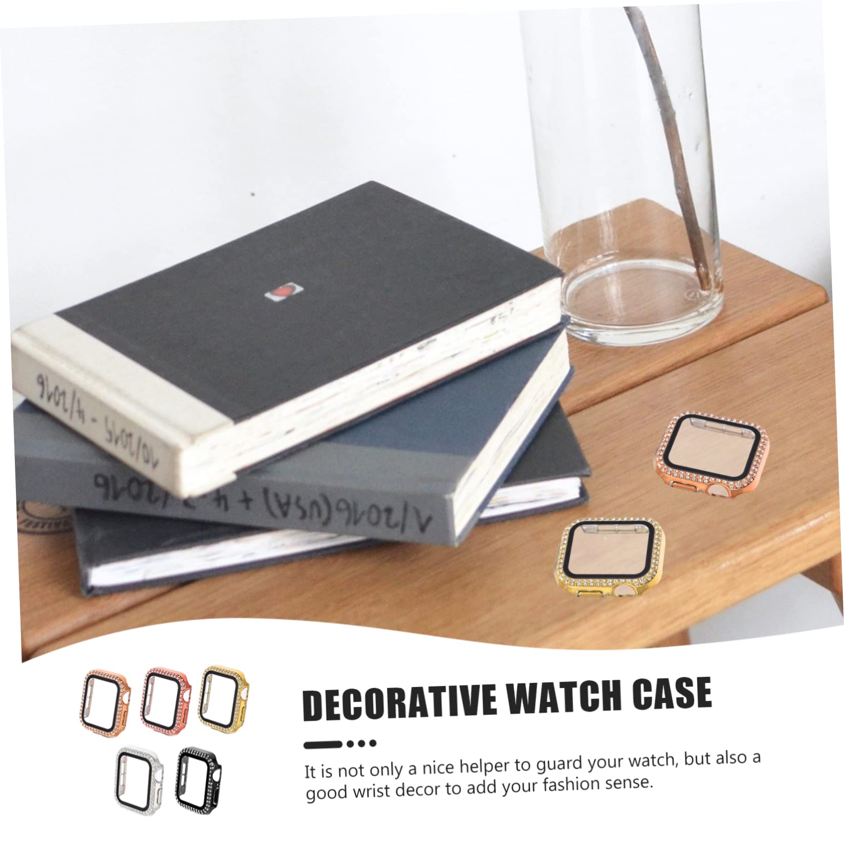 Uonlytech 15pièces Coque Décorative pour Montre Anti-Rayures pour Étui Compatible avec