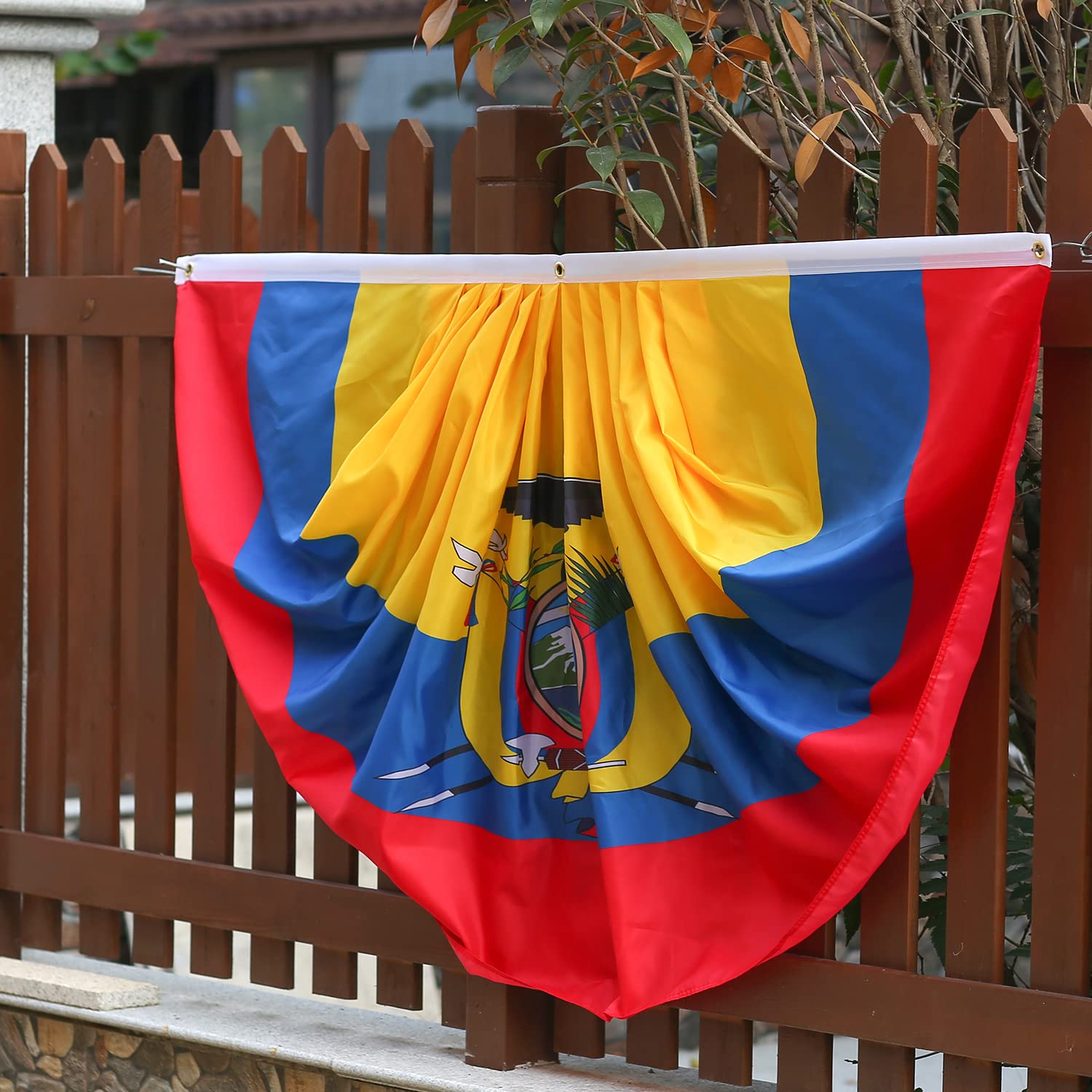 2 Pack Ecuador Flag Mini Table Flags – 8.2x5.5 Inch Desk Flags With Stand For Decor - View #9