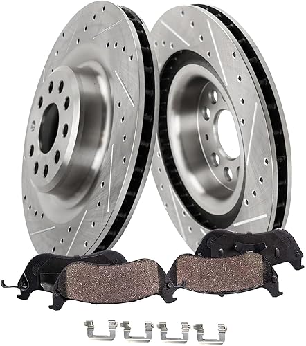 Miniatura 38 de Detroit Axle - Kit de freno trasero para Toyota Camry 2012-2017, Avalon Lexus ES300h ES350 2013-2018, repuesto de pastillas de freno de cerámica