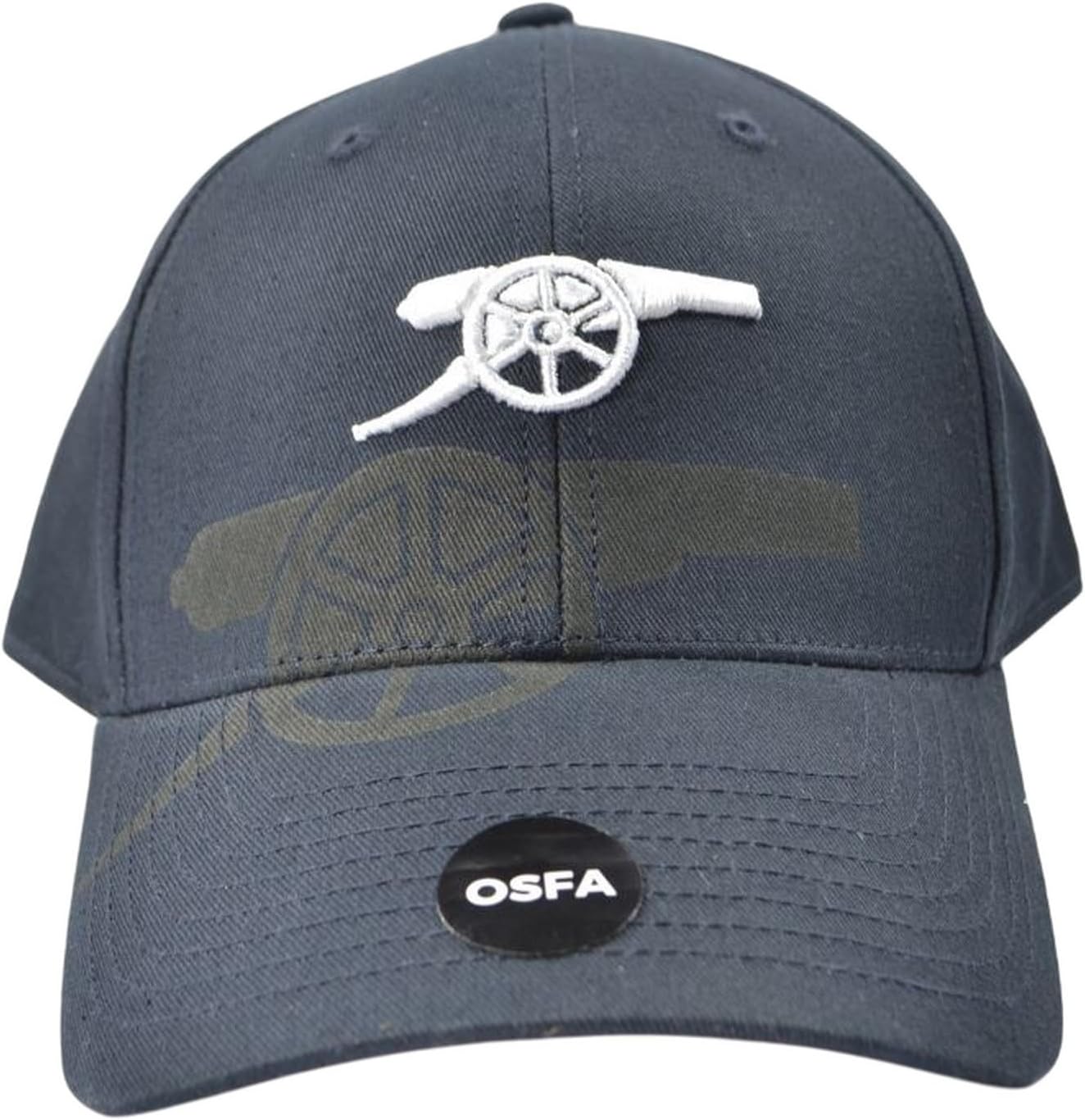 Arsenal English Premier League Dual Logo Navy Cannon Cap - Authentic EPL - Image 2