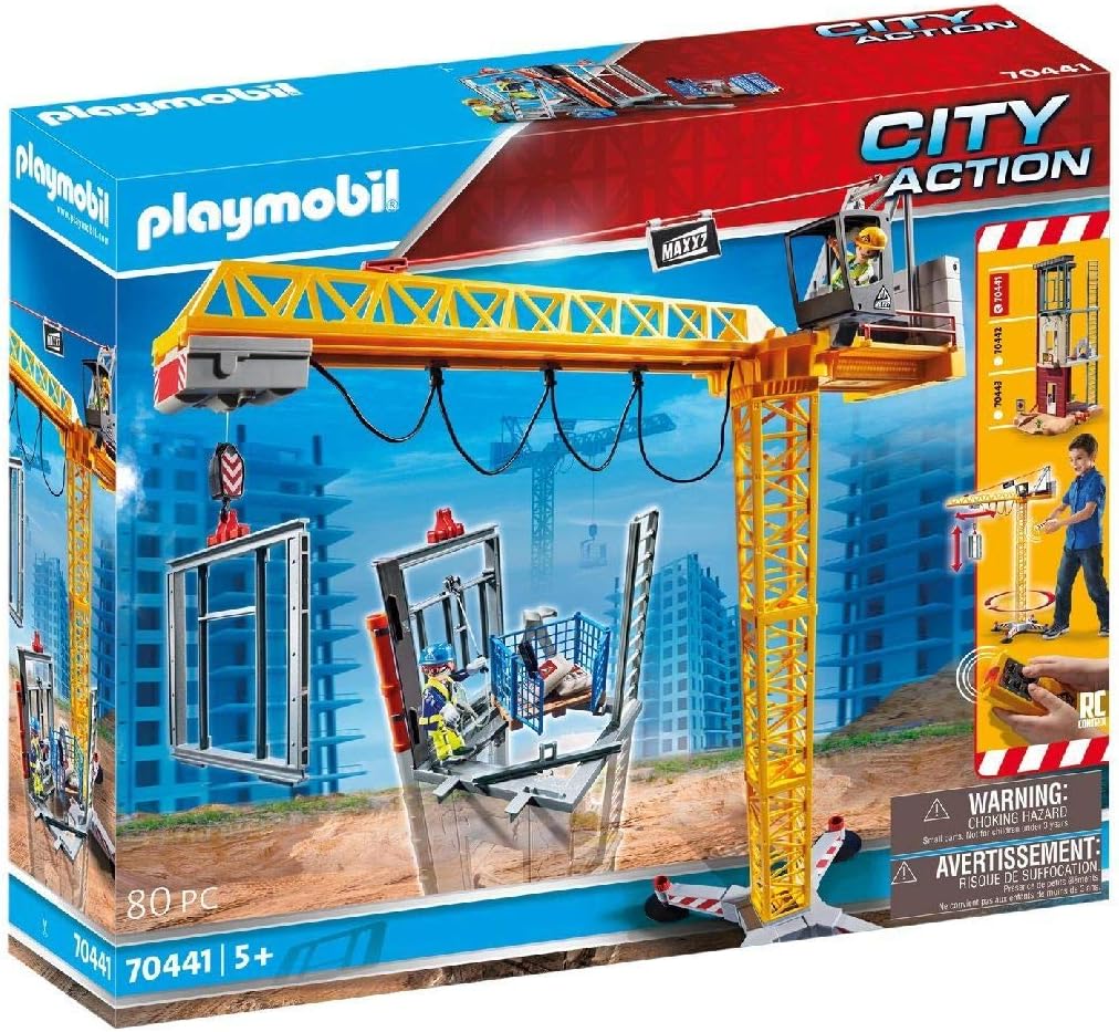 Playmobil RC Crane with Building Section