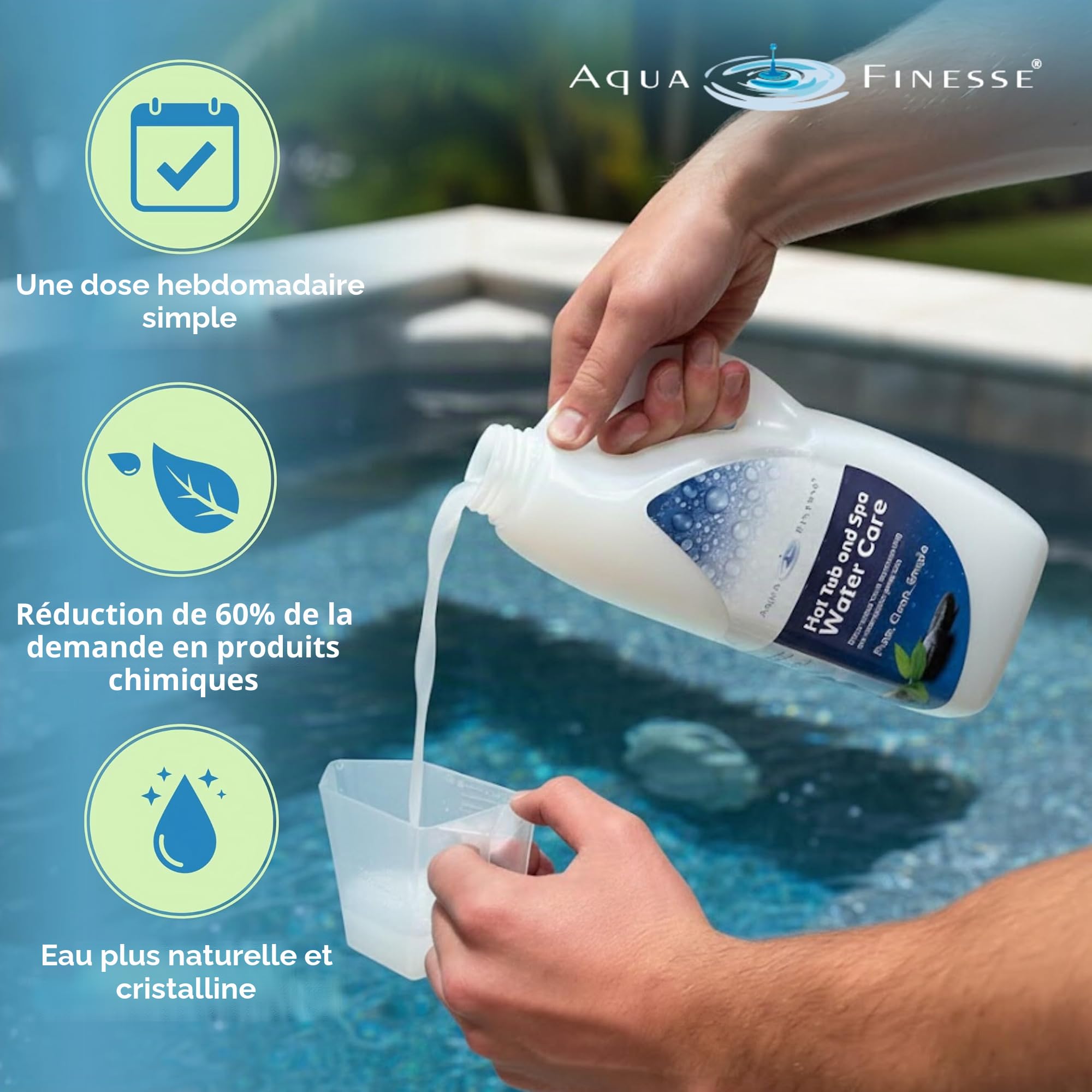 AquaFinesse Solution Service Pack Recharge Flacon 2 L