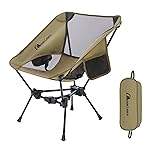 MOON LENCE Portable Camping Chair Lightweight Foldable Chair - The 4th Generation Portable Folding Chair - Compact, Ultralight Folding Chairs for Hiking Mountaineering Beach