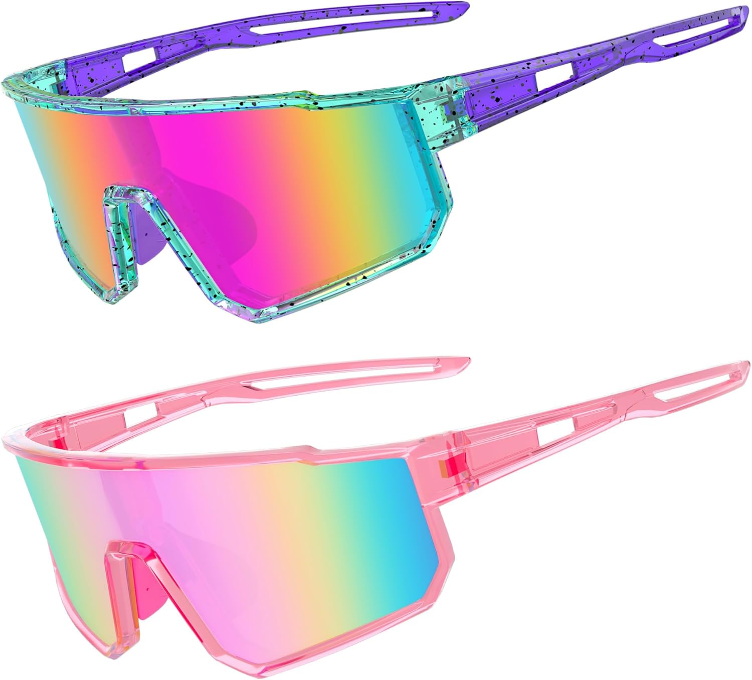 Kids Baseball Polarized Sunglasses Sports TR90 Lightweight Frame Sun Glass for Boys Girls Age 6-14 Softball Cycling