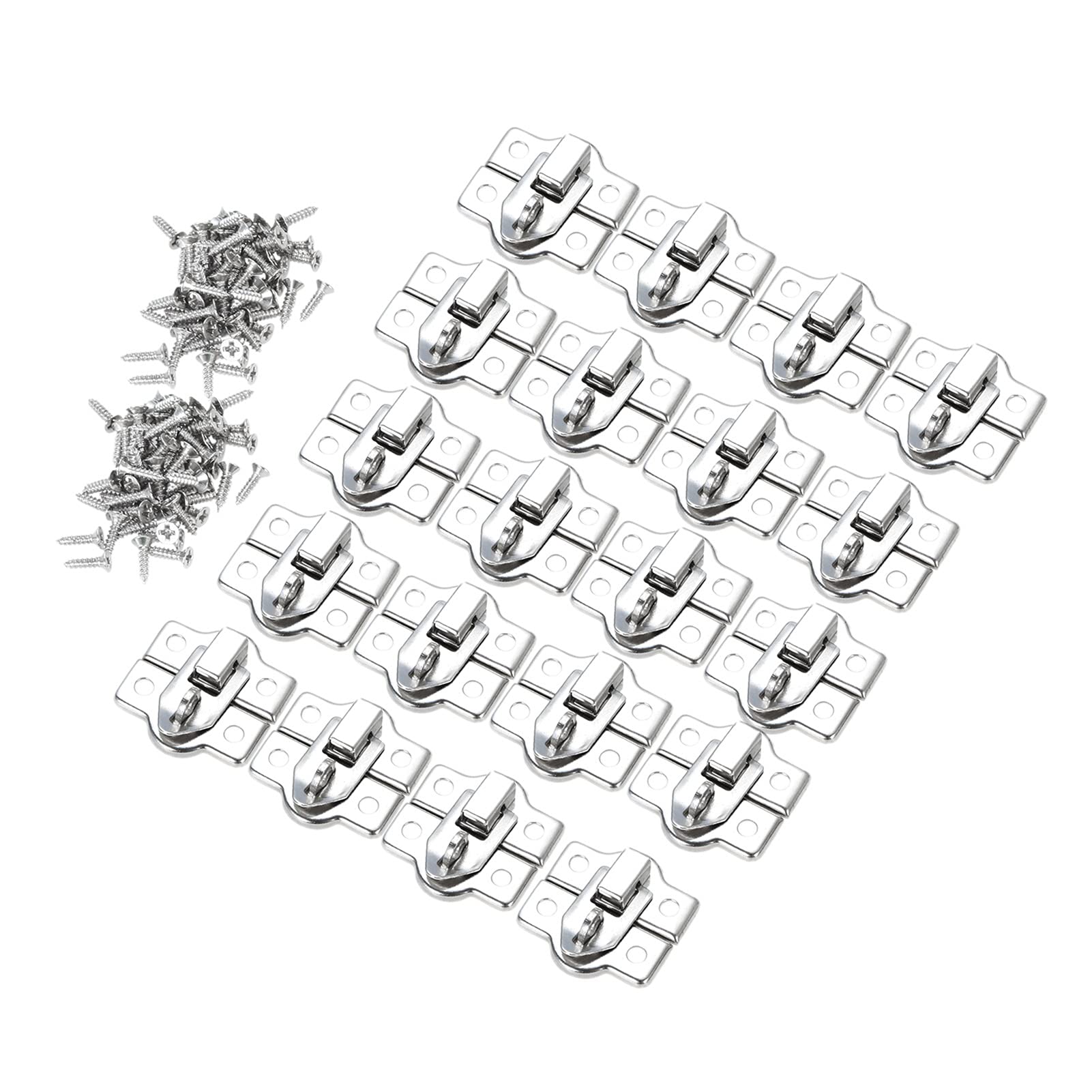 Amazon.co.jp: ハードウェアヒンジヒンジ  20pcsジュエリーボックスギフトワインの木製箱ケースクッキースーツケーススーツケースハッシュフックはネジロック26 * 28mmでロックできます :  DIY・工具・ガーデン