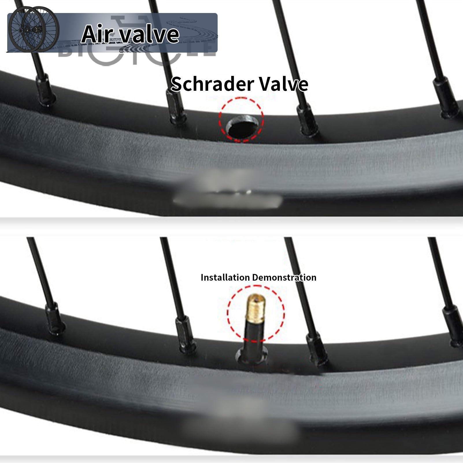 20 Zoll Steckachse Fahrrad-Laufradsatz 15x100/12x142mm 32H Naben