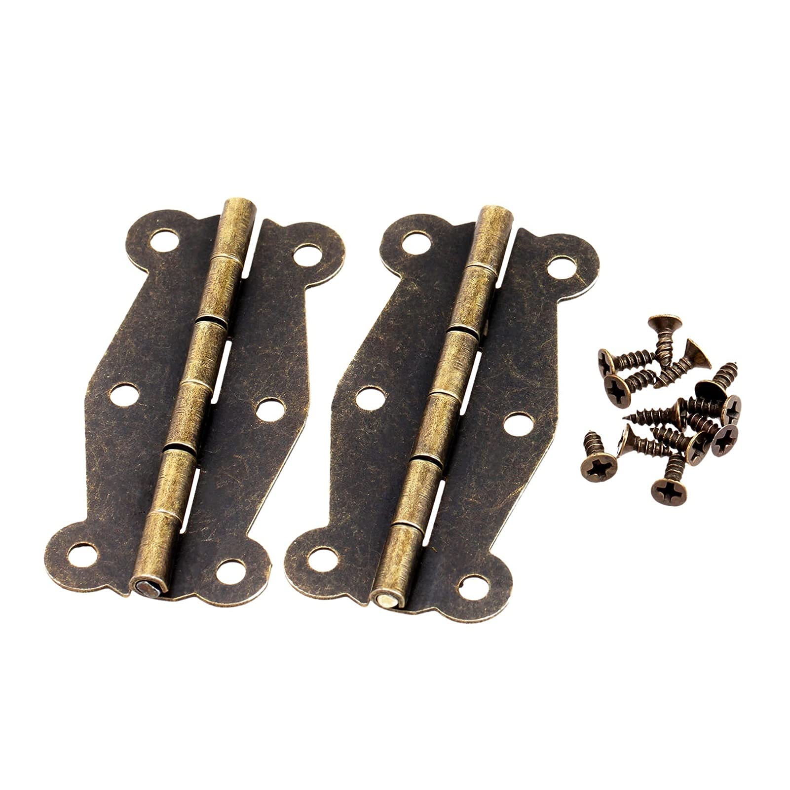 Nvsfzgiyg One Color Hinge, 2Pcs 5124Mm Iron V-Intage Butterfly Antique Bronze Decorative Wooden Boxes Cabinet Cupboard Furniture