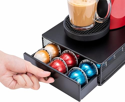Miniatura 10 de Rice rat Vertuo - Cajón para cápsulas Nespresso con vidrio (clase 30 cápsulas) 30 cápsulas (vidrio),30 cápsulas (mentales)