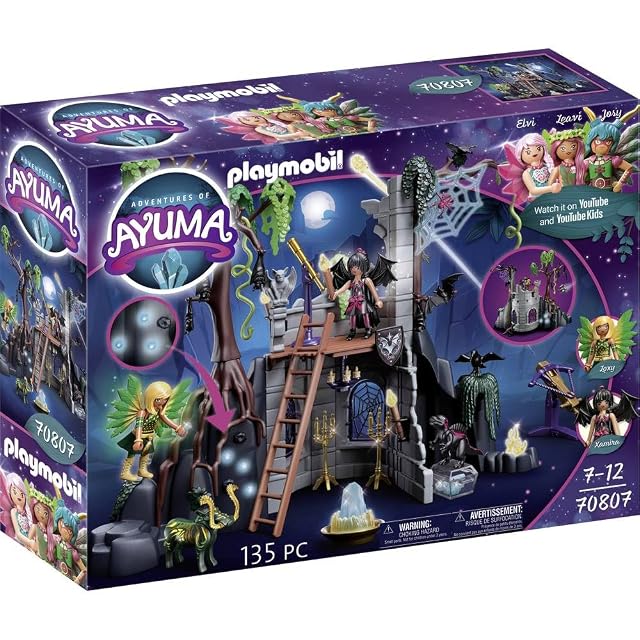 PLAYMOBIL Adventures of Ayuma 70807 Ruina Bat Fairies, con Efecto de Luz