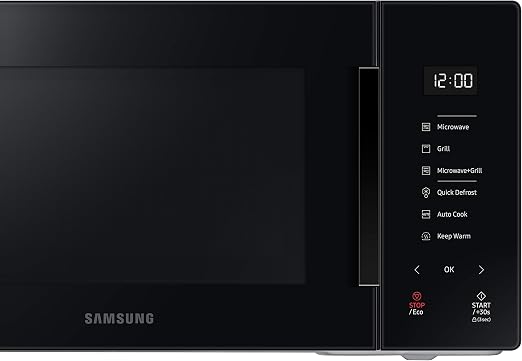 Samsung MG23T5018AK Forno Microonde, 23 Litri, 1100 W, Cottura Automatica e  Home Dessert, Glass Design, Nero : Amazon.it: Casa e cucina