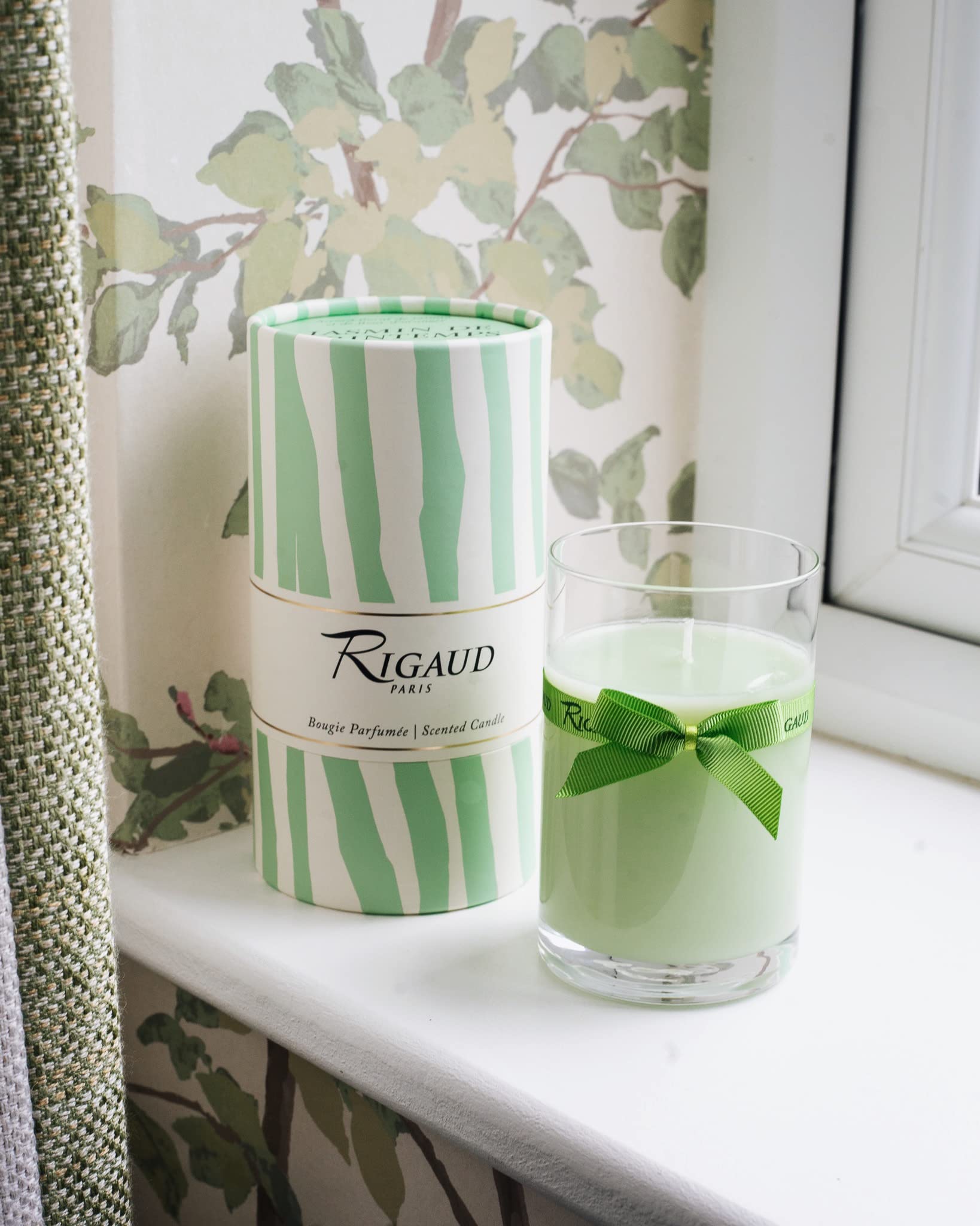 Rigaud Paris - Candela grande modello gelsomino di primavera, 230 g, 90 ore di profumo, fabbricazione artigianale francese
