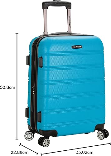 Miniatura 46 de Rockland - Maleta de viaje Melbourne, rígida y expandible, con ruedas giratorias, Azul