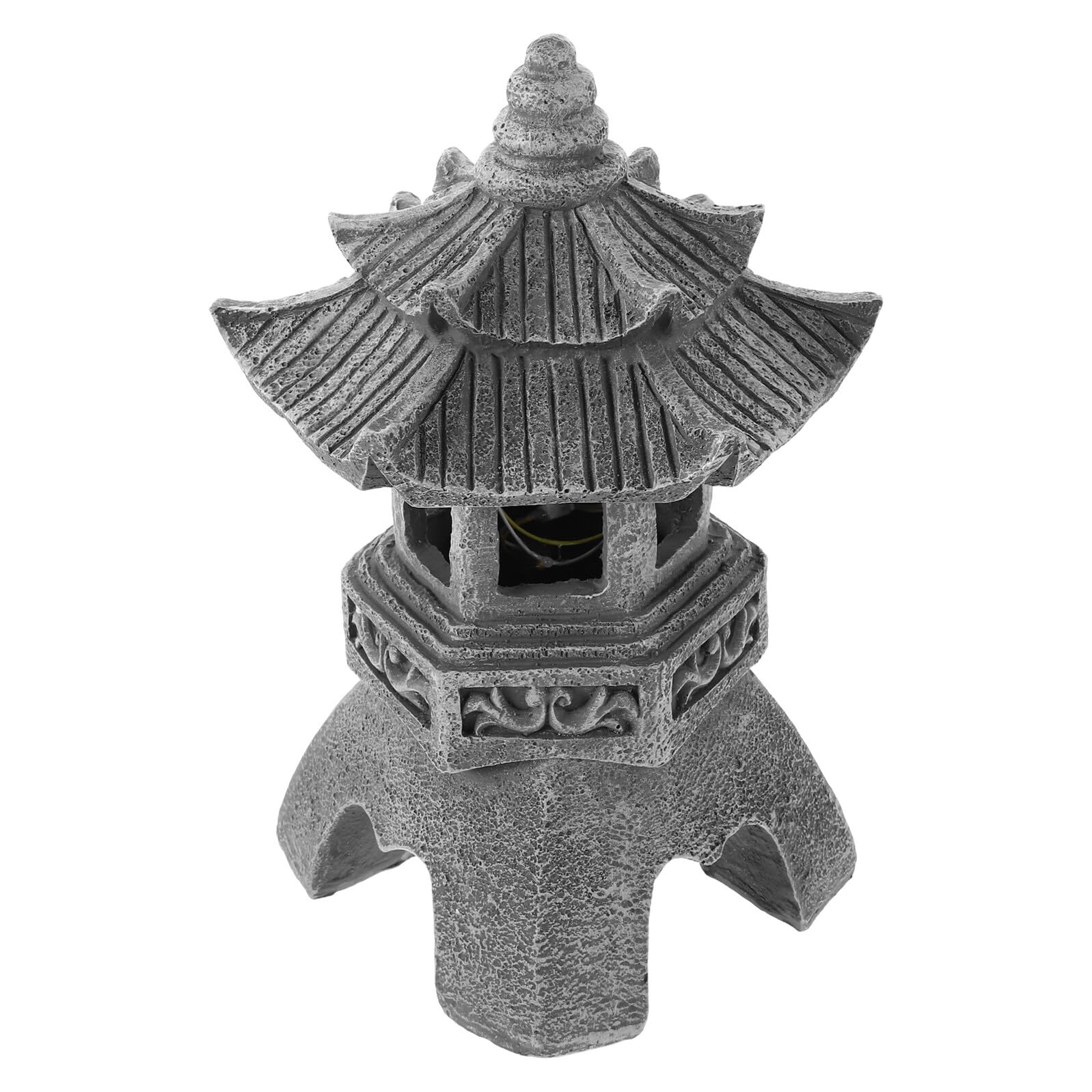 Lanterne pagode solaire étanche Homoyoyo luminaire extérieur sans câblage pour jardin zen