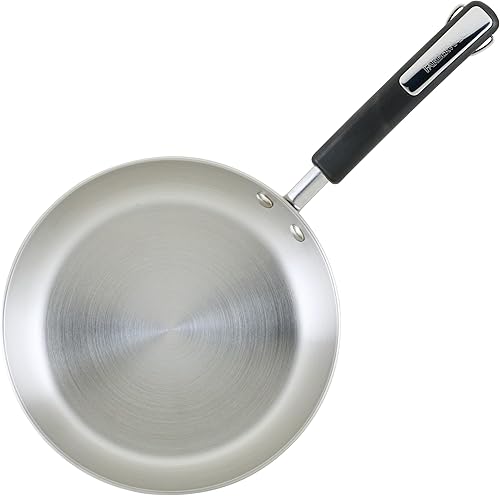 Miniatura 10 de Farberware Brilliance - Juego de ollas y sartenes de acero inoxidable con herramientas de cocina y tapas de vidrio, 10 piezas, apto para