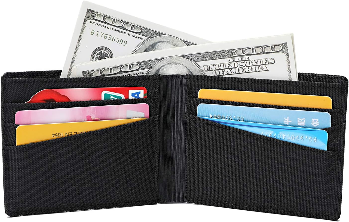 Lanyani Minimalist Fabric Wallet Bifold RFID Blocking