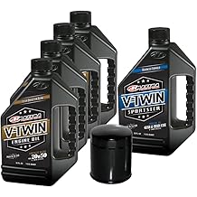 MaximaHiflofiltro VTTOCK19 完整发动机机油更换套件,适用于 V 型双合成混合哈雷戴维森运动型,5 夸脱