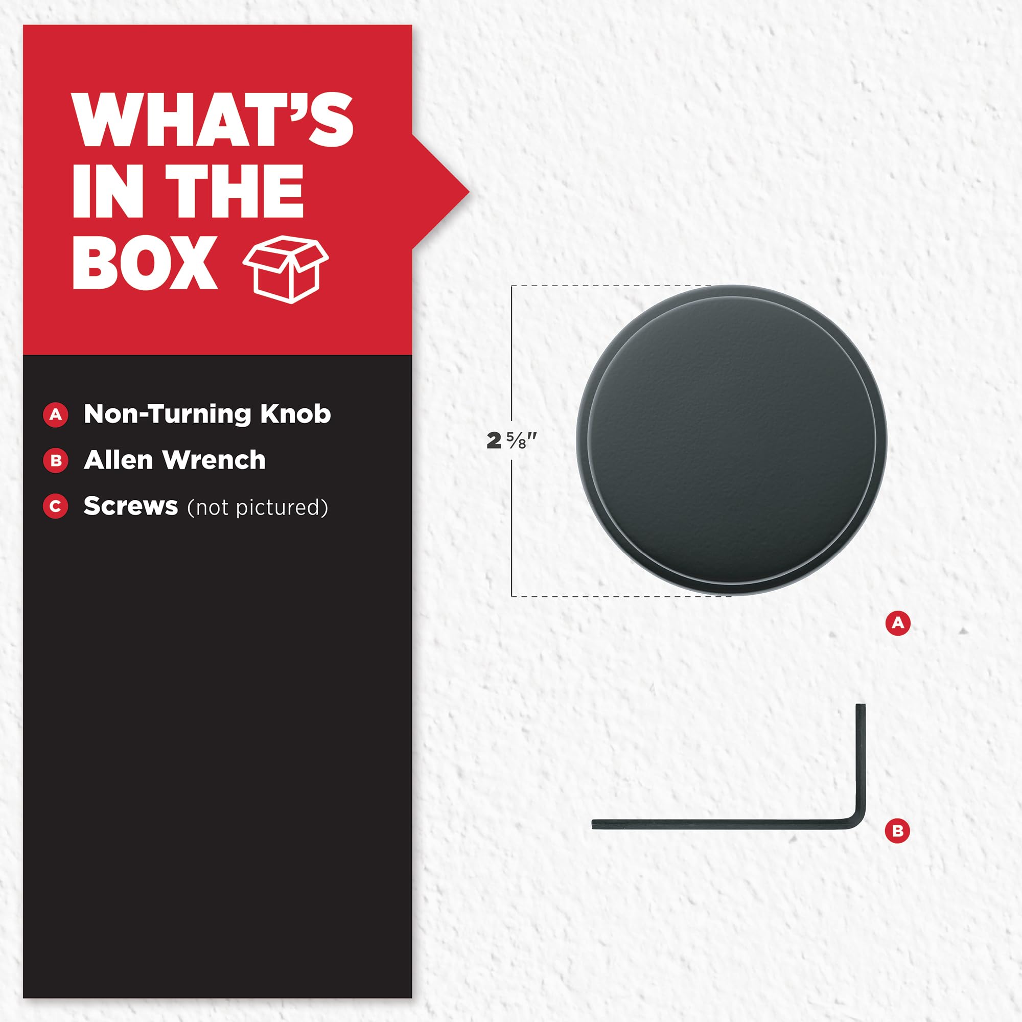 Kwikset 97880-938 Pismo Bouton de porte rond Noir mat