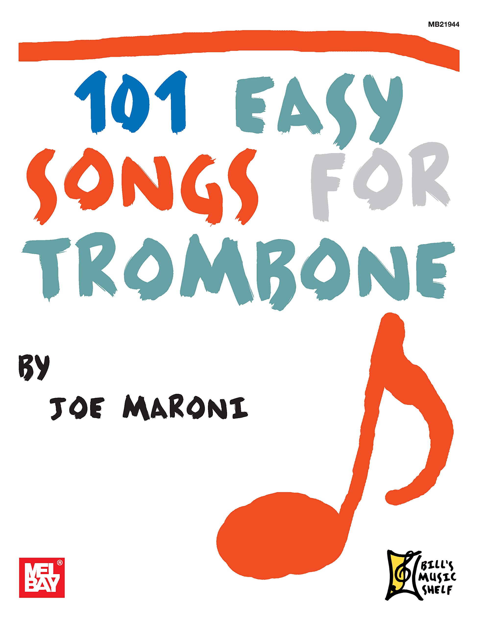 Livre de trombone de 101 chansons faciles en anglais pour jouer en famille