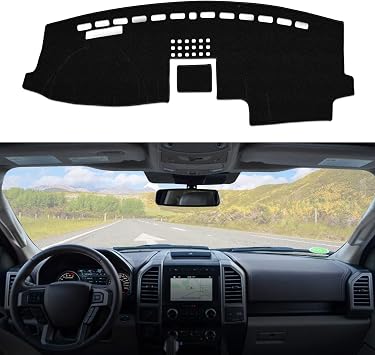 Dashboard Dash Kapak Mat Hal  2015-2018 F150 ile Uyumlu Orta Hoparl r ile