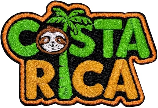 Sloth Adventure Costa Rica Patch 2.1 inches, Costa Rica Souvenir Patch