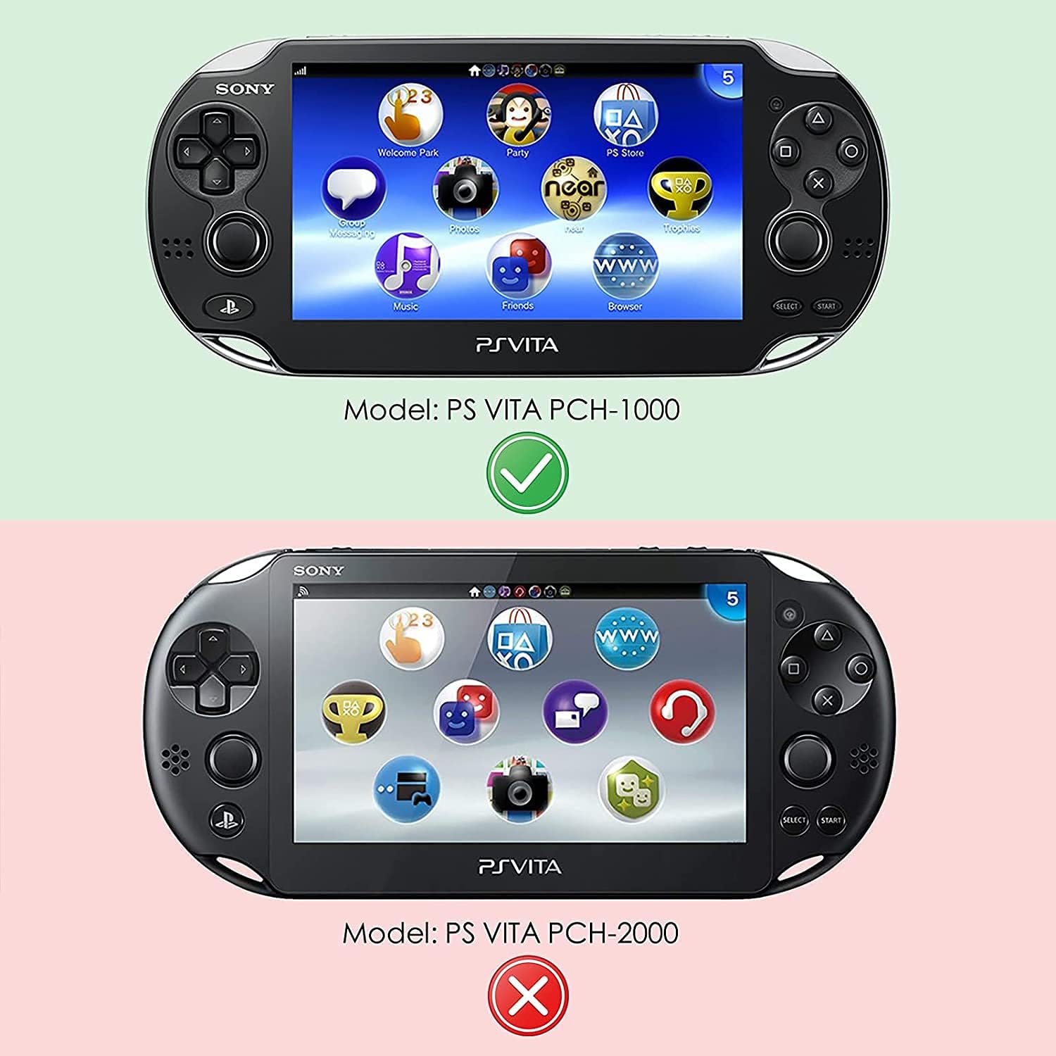 CHENLAN New Trigger Grips Hand Grip Compatible Durable Joypad Plastic Flexible Hand Grip Compatible With for PS Vita PSVita Playstation Vita 1000 (PCH-1000), black : Video Games