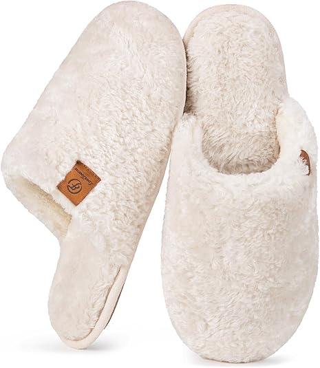 Women's Fuzzy Slip-on Slippers