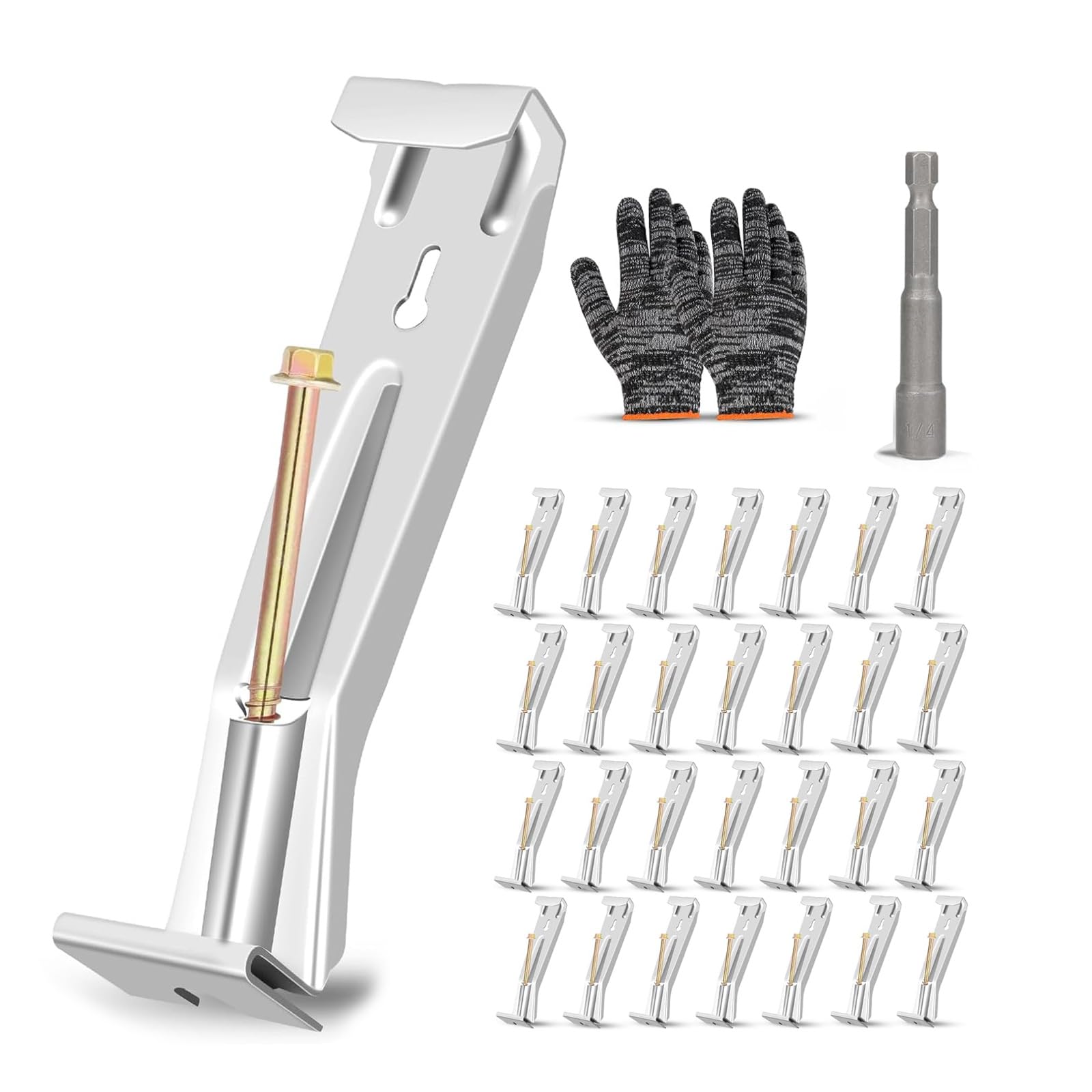 of 28 Hide Gutter Hangers 5 Inch Sturdy Brackets with Screws Designs Portable for Fixing Sagging Gutters Use Hide Gutter Hangers