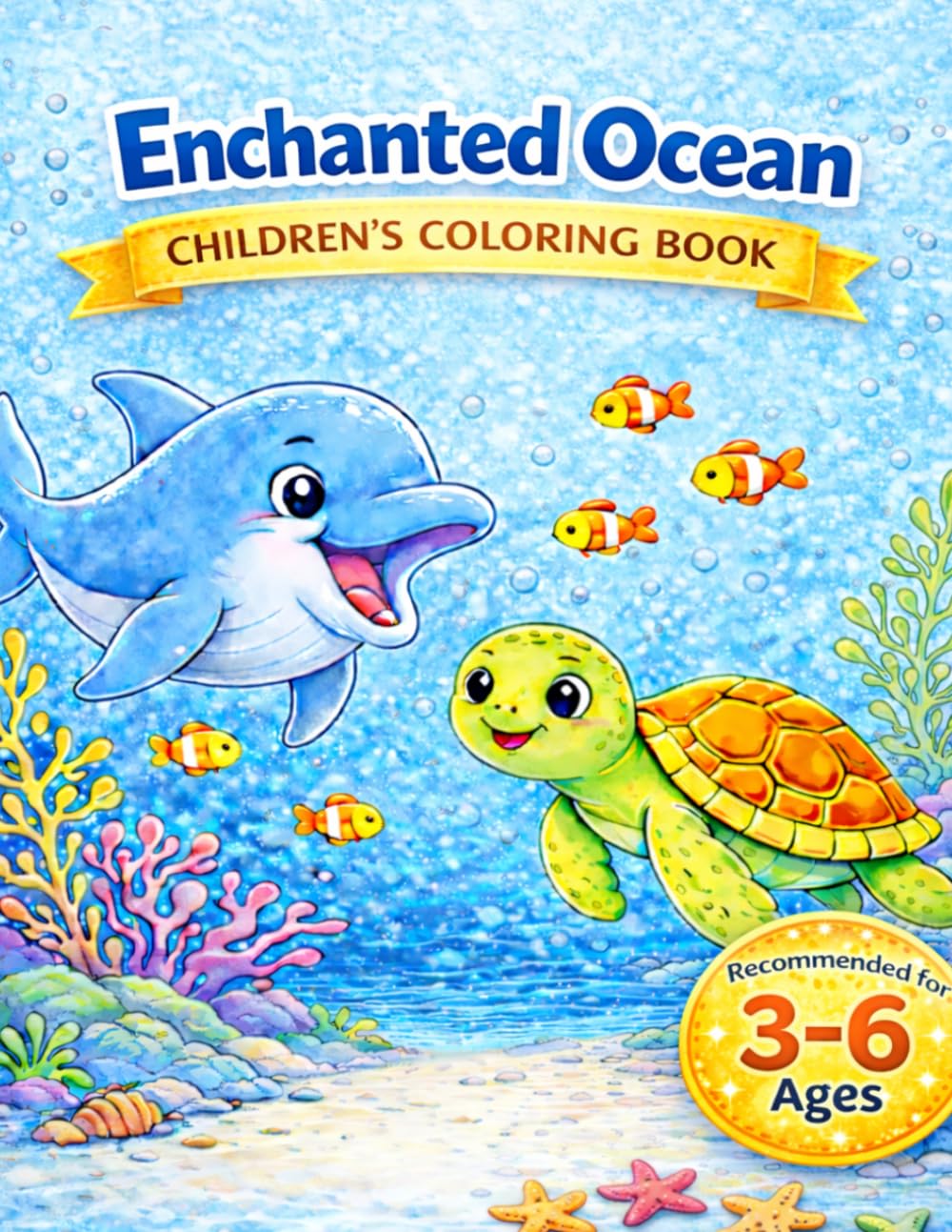 Enchanted Ocean World: Children’s Coloring Book