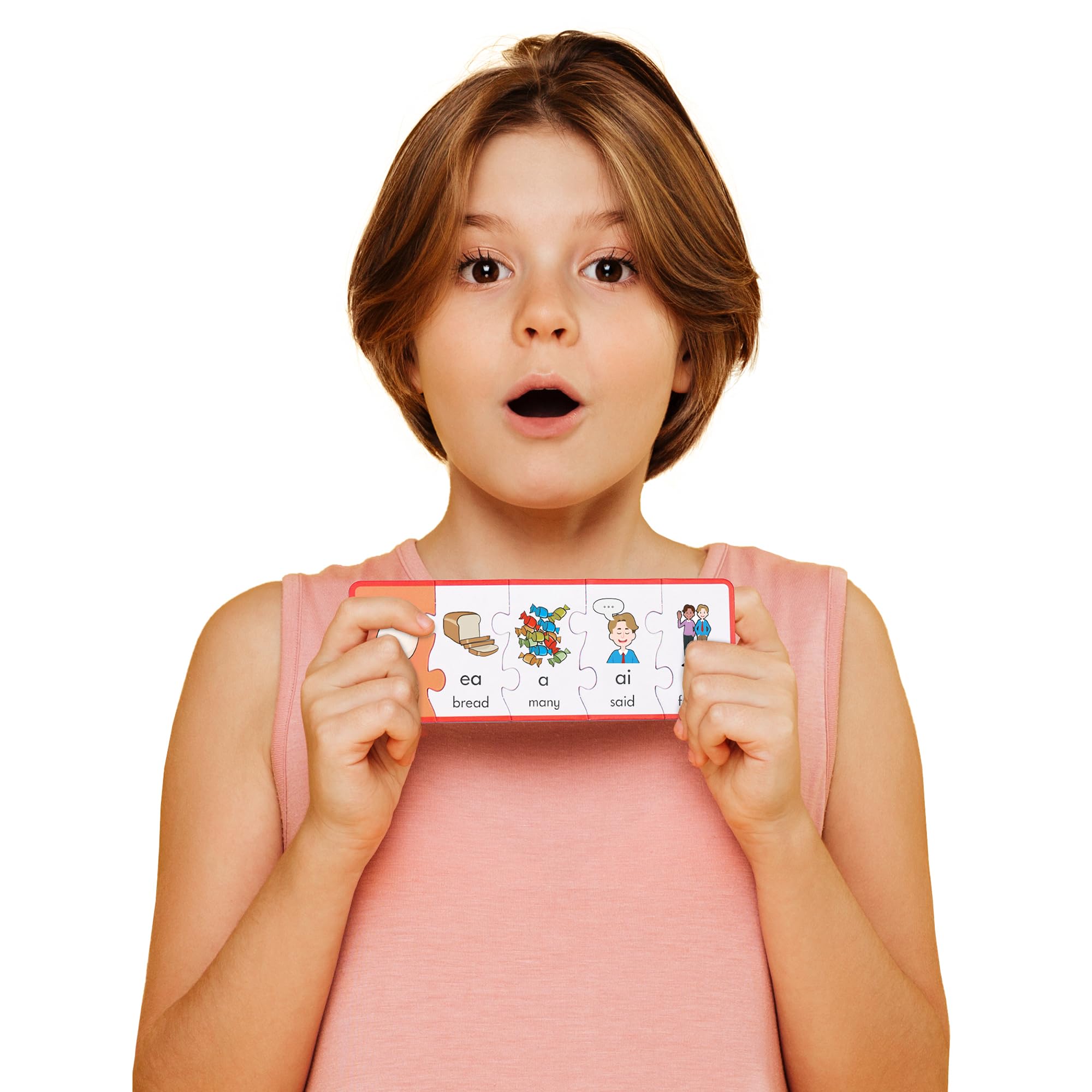 Junior Learning Vowel Puzzles - Match Long & Short Vowels with Similar Sounds, Multicolor - Image 5